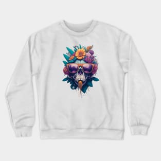 Whimsical Gorillaz Skull Crewneck Sweatshirt